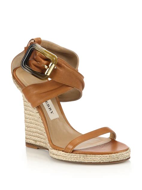 Burberry wedges summer sandals